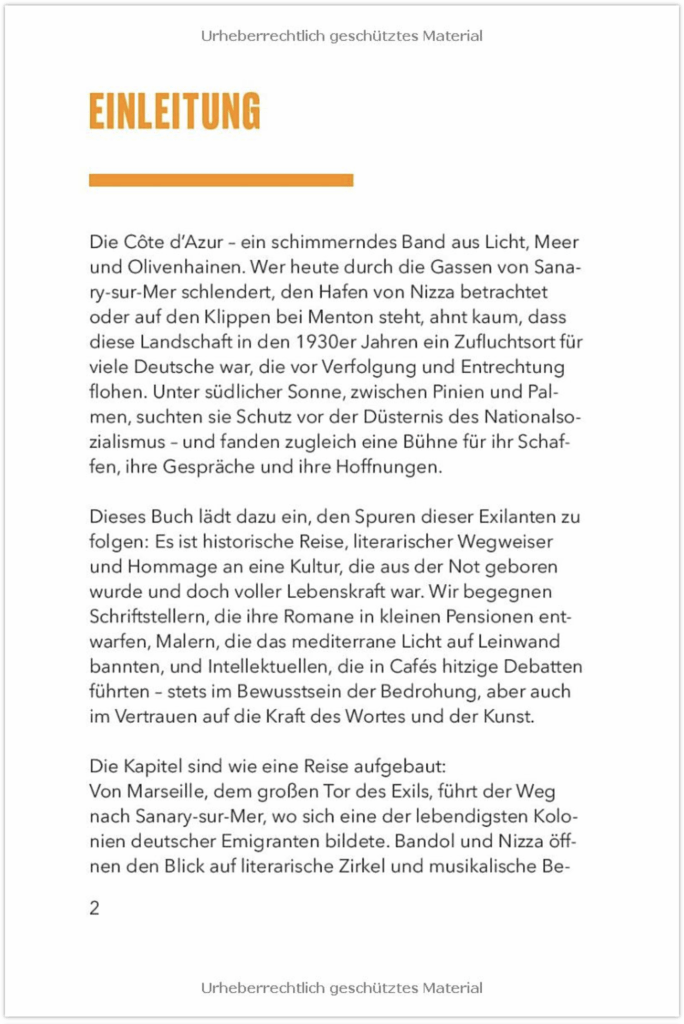 Deutsche Exilanten an der Côte d'Azur 3